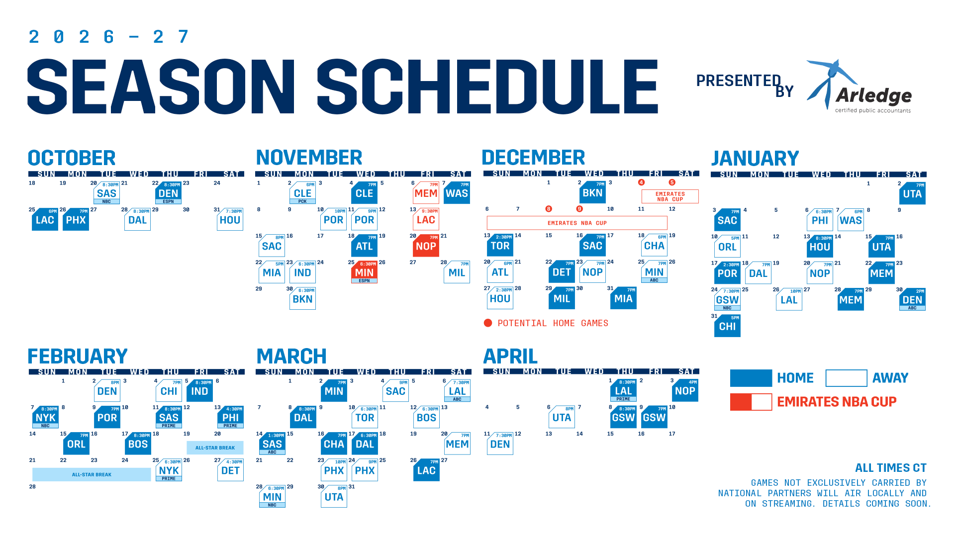 2026-27 OKC Thunder Season Schedule