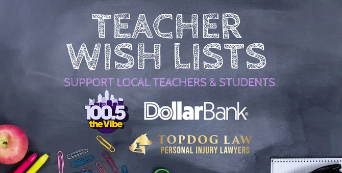 Feature: https://www.1005thevibe.com/teacher-wish-list/