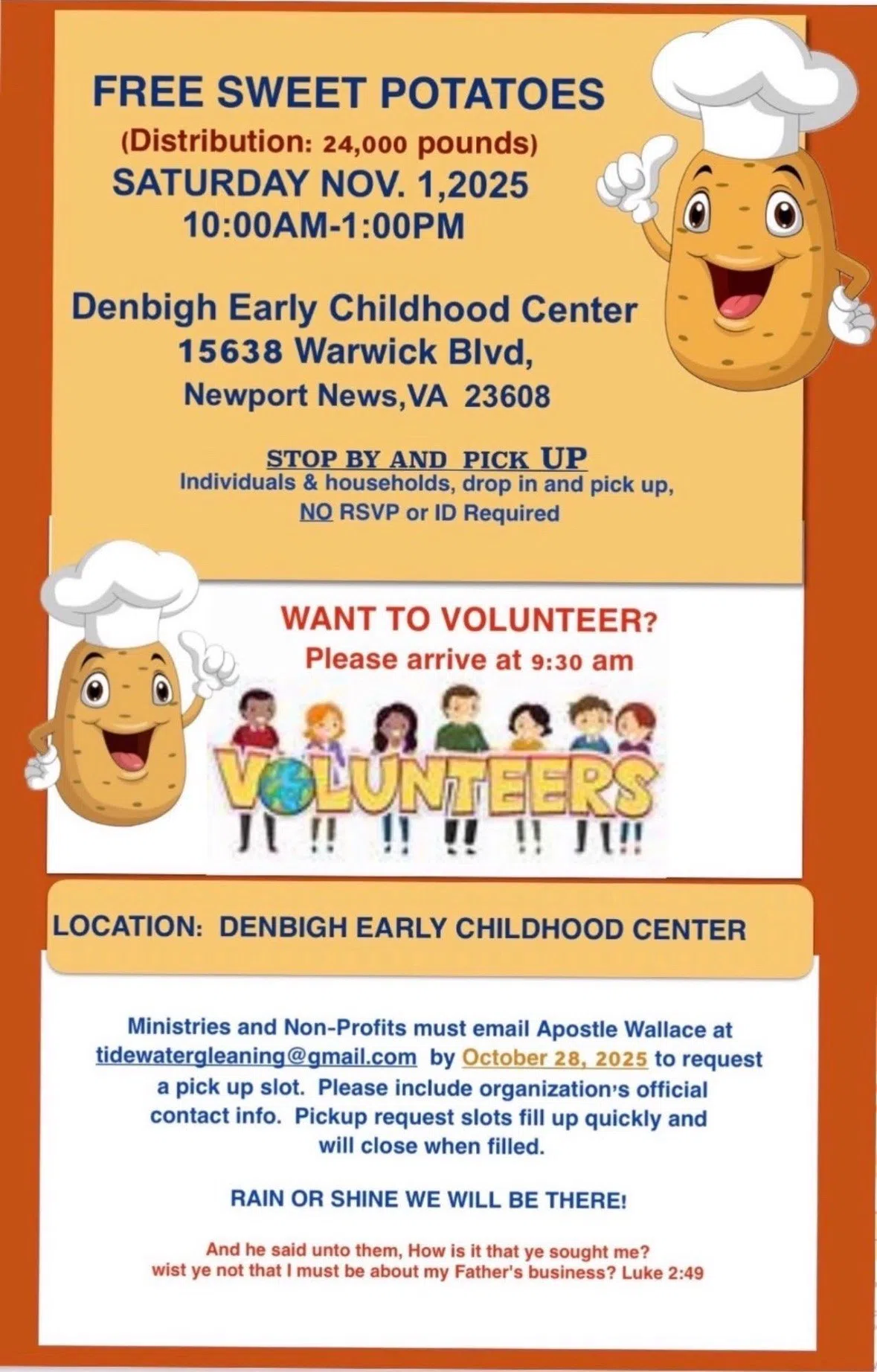 Sweet Potatoes Giveaway