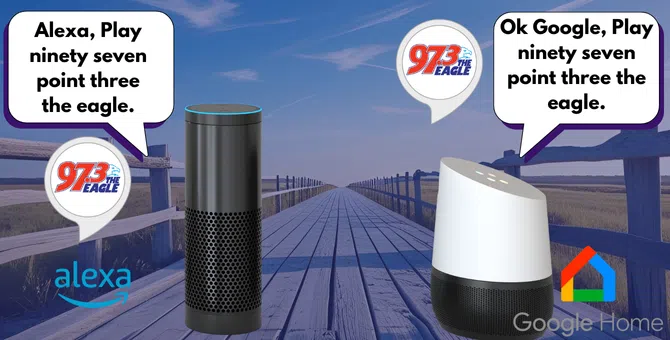 Stream 97.3 The Eagle on Smart Speakers