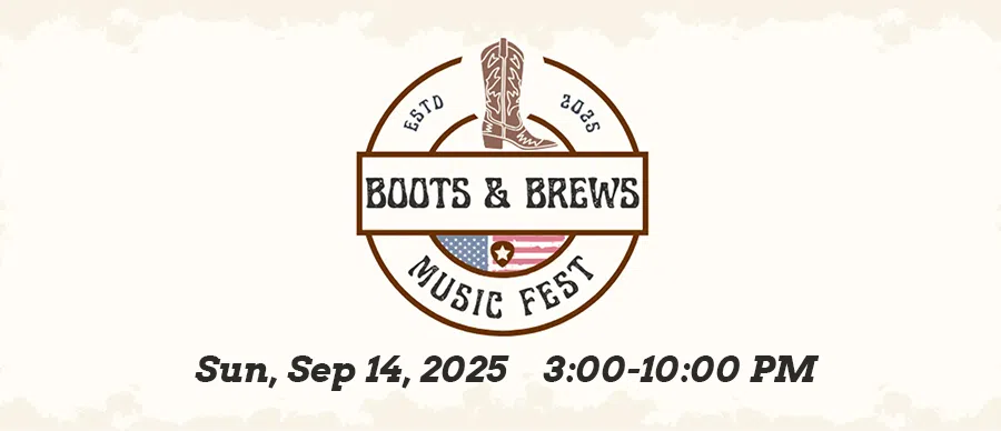 Feature: https://www.universe.com/events/boots-brews-music-fest-tickets-PYFZHT?ref=share-widget-buffer