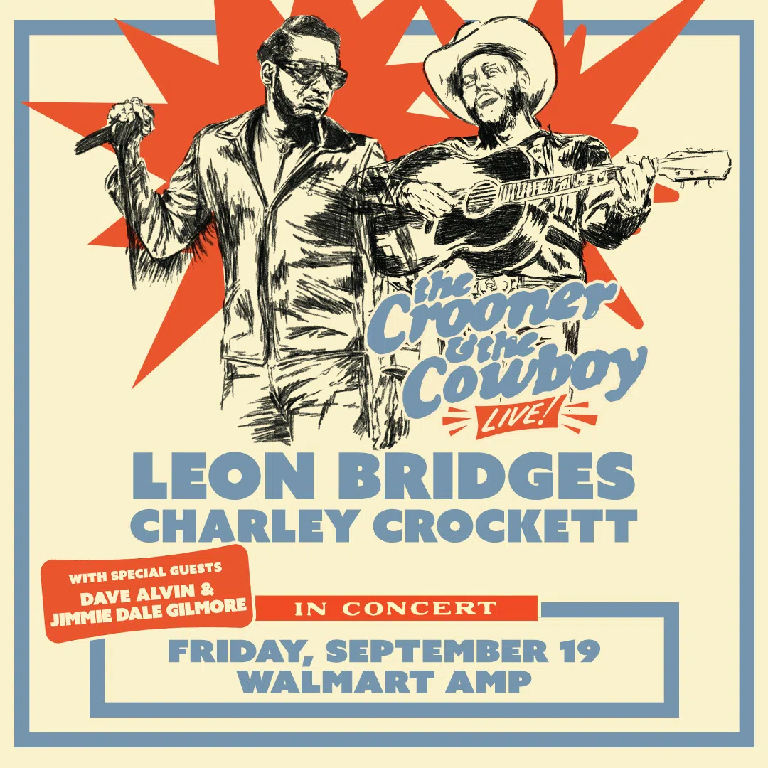 Feature: https://www.nashfm943.com/leon-bridges-and-charley-crockett-walmart-amp-september-19th-2025/