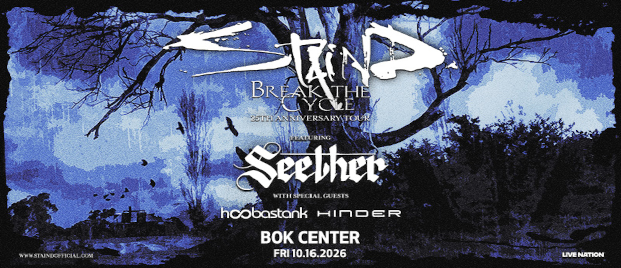 Feature: https://www.ticketmaster.com/staind-break-the-cycle-25th-anniversary-tulsa-oklahoma-10-16-2026/event/2000643D05BE513B?utm_campaign=PRM-00539313&utm_source=katt-fm&utm_medium=ln_promo