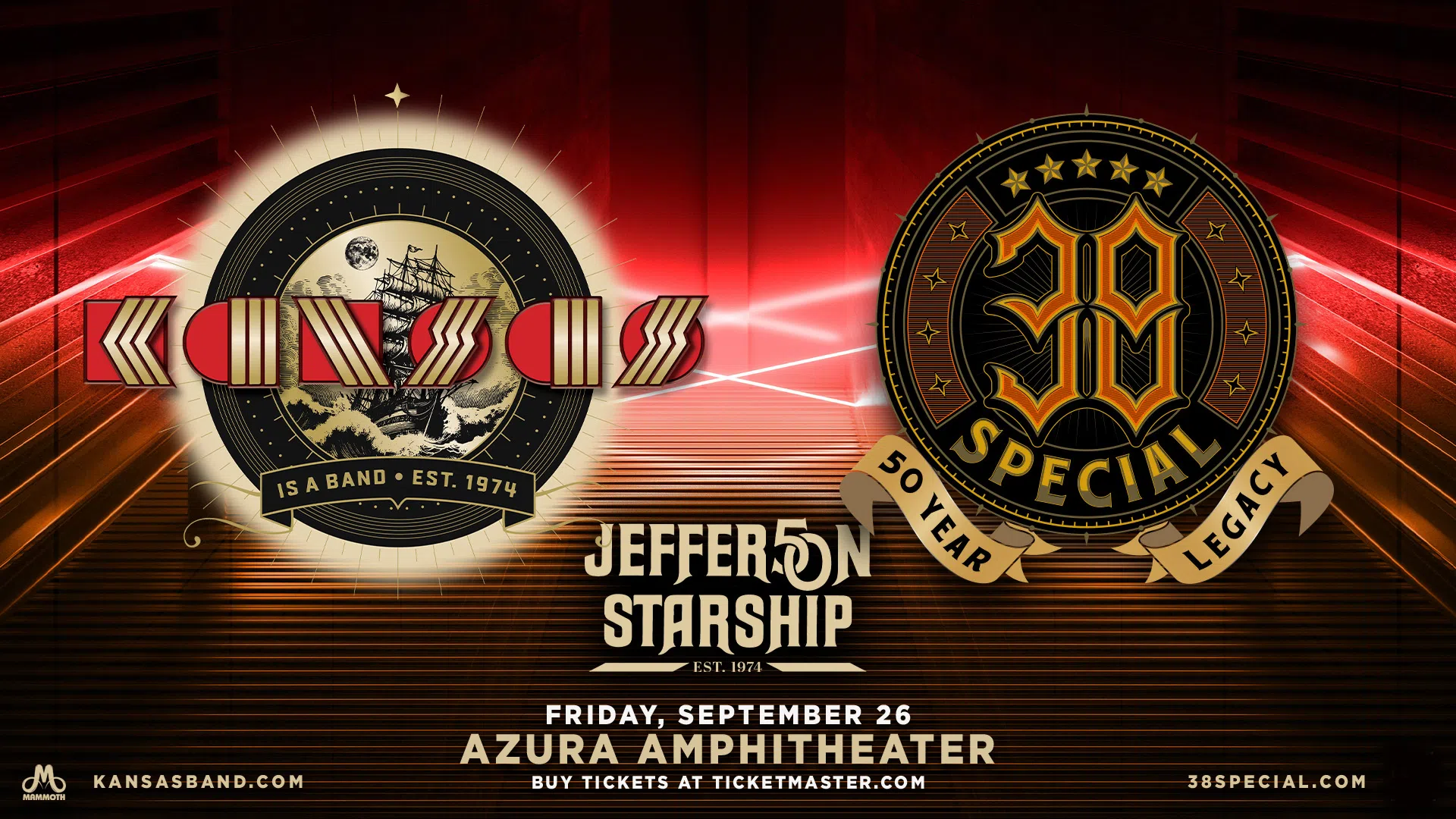 Kansas, 38 Special & Jefferson Starship – Sept. 26th | KCMO