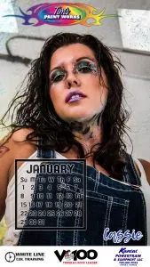 Click & Save this Calendar Phone Wallpaper of Cassie!