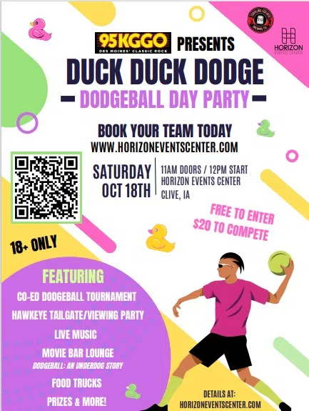Feature: https://www.horizoneventscenter.com/event/duck-duck-dodge/