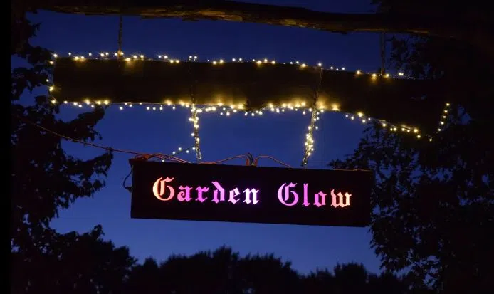 Garden Glow Sign at Ward Meade Park