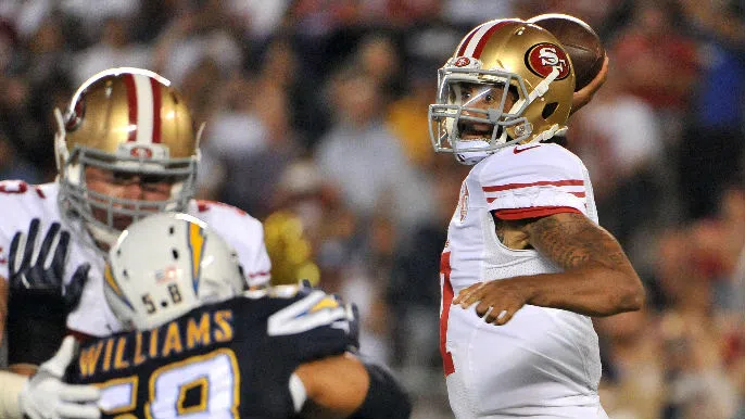kaepernick chargers preseason