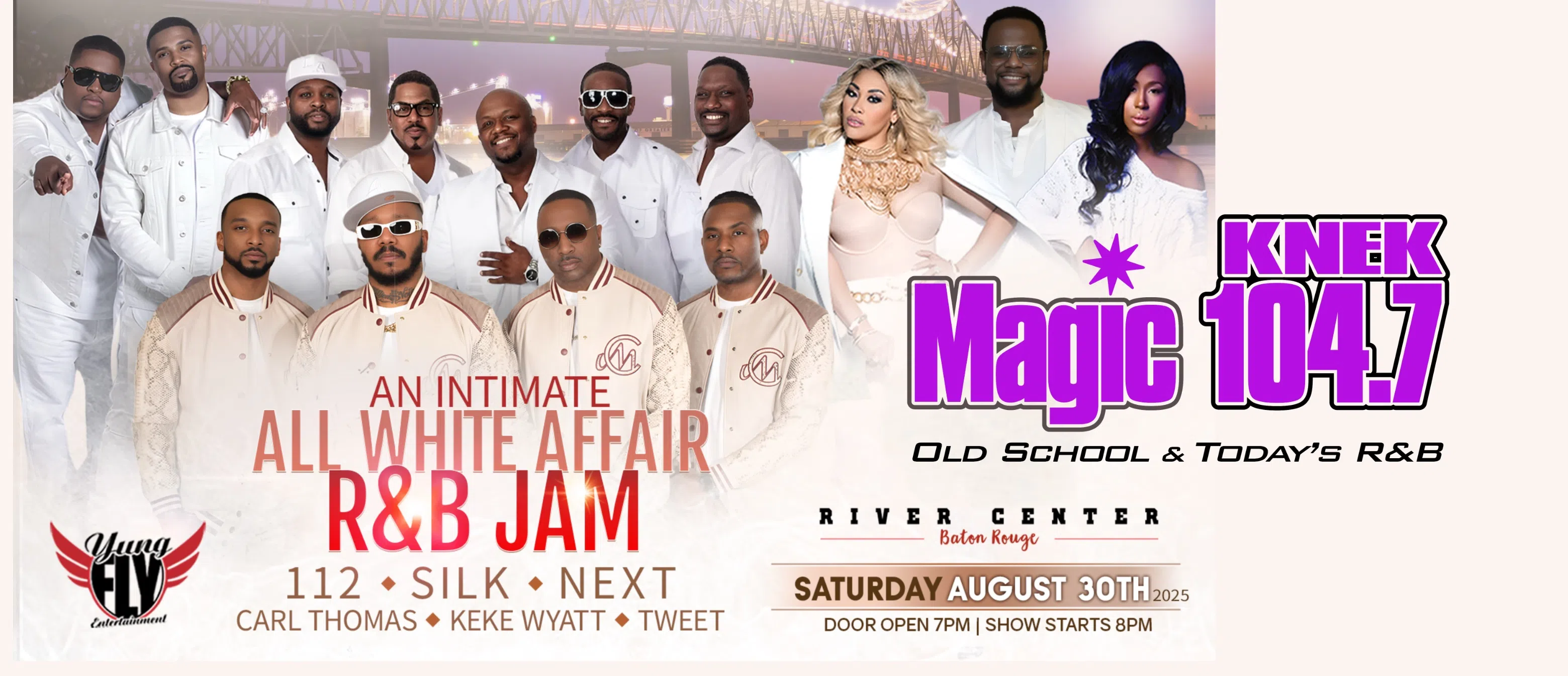 Feature: https://www.ticketmaster.com/an-all-white-affair-rb-jam-baton-rouge-louisiana-08-30-2025/event/1B0062B7DFC451E5?utm_medium=affiliate&irgwc=1&clickid=3UOyilwE7xycUOxyNfUnKQ%3A0UksQ%3AtWShybowM0&camefrom=CFC_BUYAT_4241810&impradid=4241810&REFERRAL_ID=tmfeedbuyat4241810&wt.mc_id=aff_BUYAT_4241810&utm_source=4241810-Simpleview&impradname=Simpleview&ircid=4272