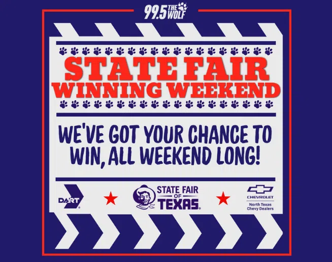 Feature: https://www.995thewolf.com/2025/09/26/state-fair-of-texas-winning-weekend-2/