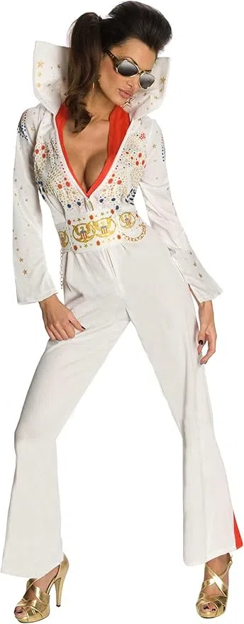 Amazon.com: Secret Wishes womens Elvis Jumpsuit Adult Sized Costumes, As  Shown, Extra-Small US : Clothing, Shoes & Jewelry