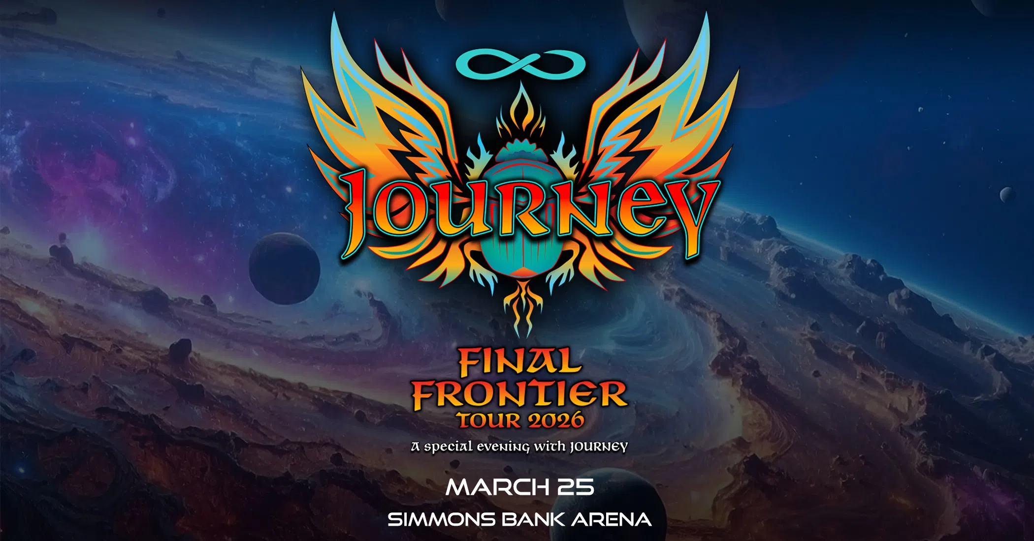 Feature: https://simmonsbankarena.com/concerts-shows/journey-final-frontier-tour-2026/