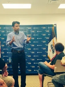 GOP presidential candidate Bobby Jindal.  (photo by Sarah Beckman)