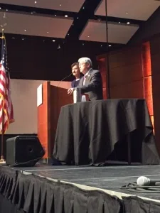 Governor Branstad speaks at the School Administrators of Iowa Conference in Des Moines. (photo by Sarah Beckman)
