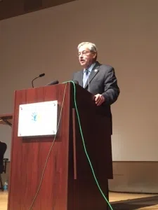Governor Branstad at the Iowa School Choice Summit. (photo by Sarah Beckman)