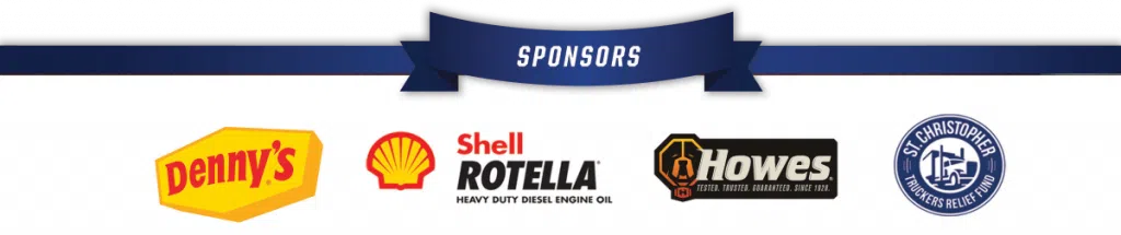 Sponsored by Denny's, Shell Rotella, Howes, and St. Christopher Truckers Relief Fund