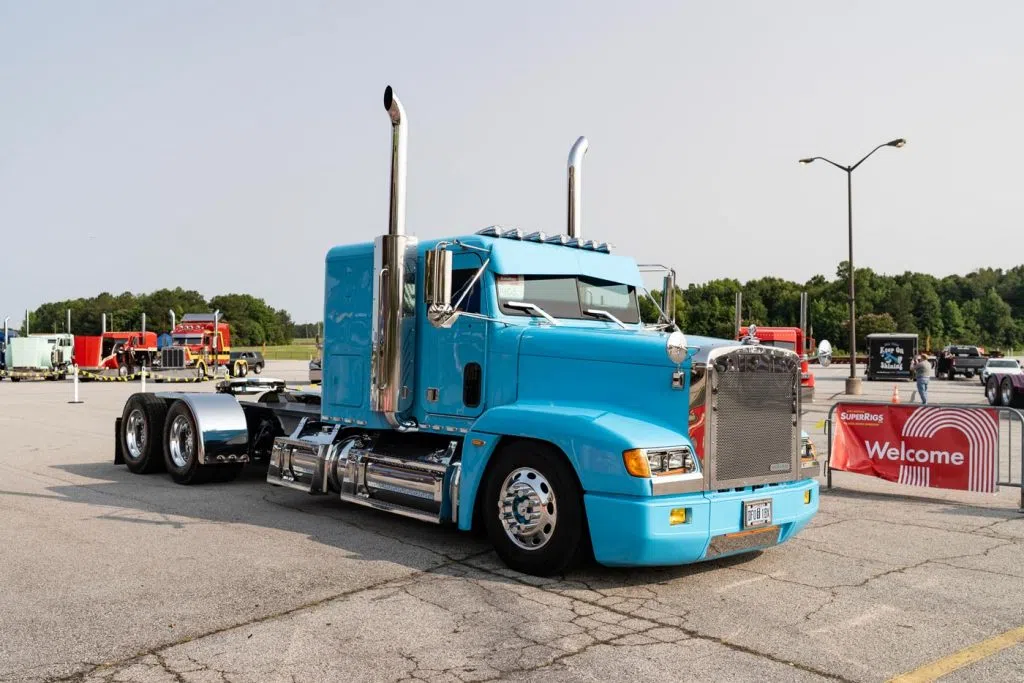 Raiko Graveran's 1995 Freightliner FLD-120, Best of Show 1st Runner Up at the 43rd Annual Shell Rotella® SuperRigs® competition held May 29-31 at Atlanta Motor Speedway in Hampton, Ga.