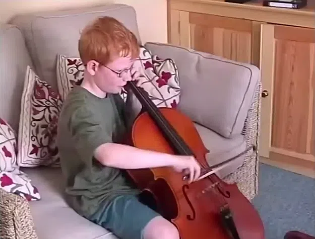 ed sheeran playing the cello