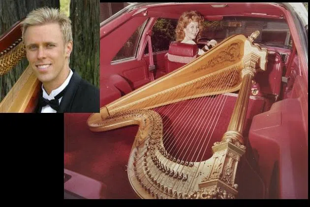 Ted Nicholson & Detroit Symphony by principal harpist Elyse Ilku