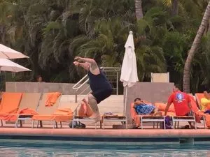 Ixtapa pool jump
