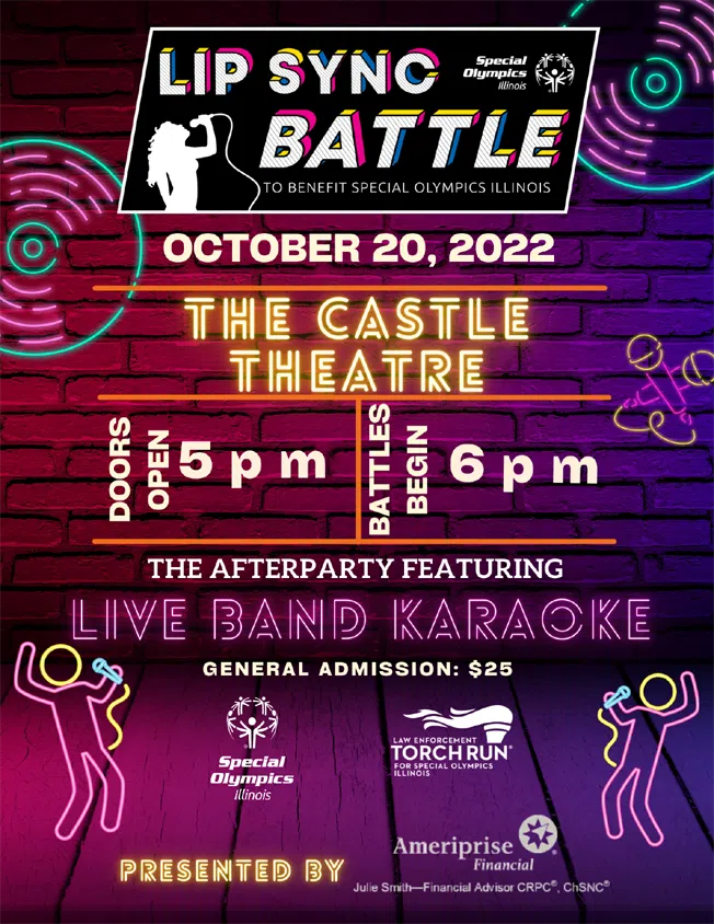 2022 Lip Sync Battle for Special Olympics Illinois October 20th at the Castle Theatre