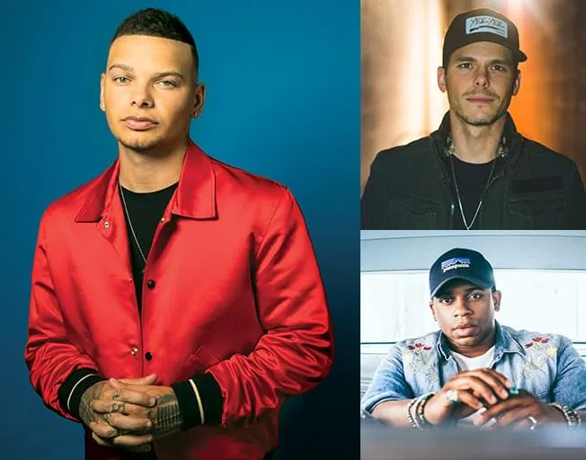(L-R) Kane Brown, Granger Smith and Jimmie Allen