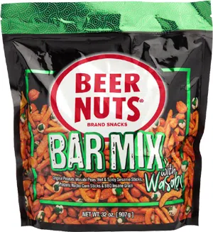 Beer Nuts Bar Mix with Wasabi