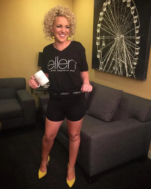 Cam backstage at Ellen DeGeneres Show