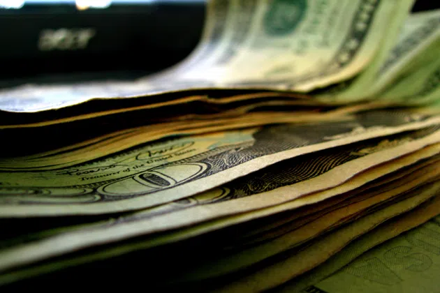 A wad of cash via Flickr