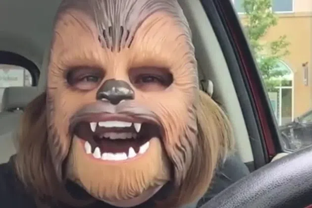 Chewbacca Mask Lady