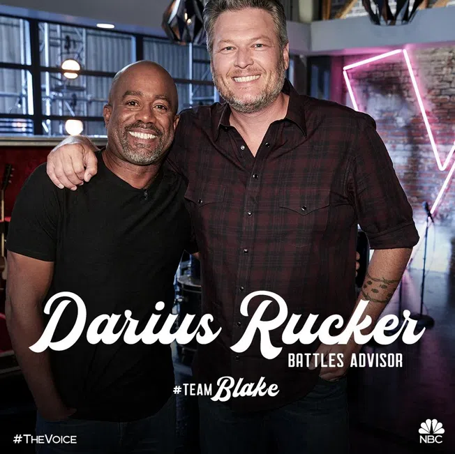 Darius Rucker and Blake Shelton on 'The Voice'
