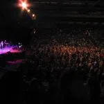Randy Owen, Teddy Gentry and members of the Alabama Band on stage