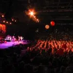Randy Owen, Teddy Gentry and members of the Alabama Band on stage