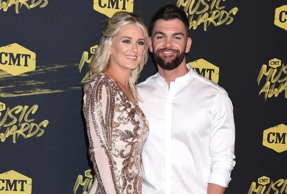 Dylan Scott and Wife Baby Girl, Finley Gray B104 WBWNFM