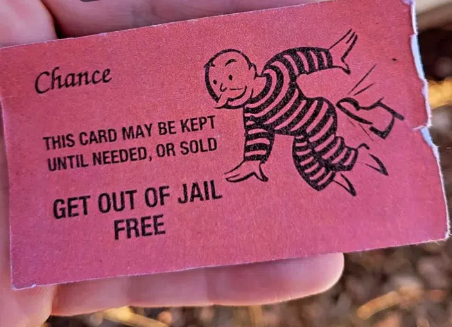 Monopoly "Get Out Of Jail Free Card"