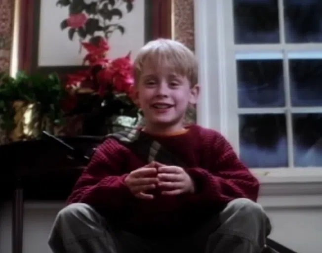 Screen shot from movie "Home Alone"