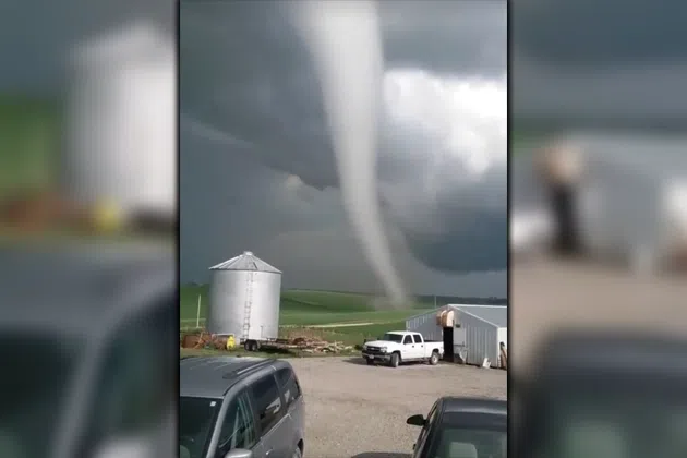 A tornado in Conway, Iowa