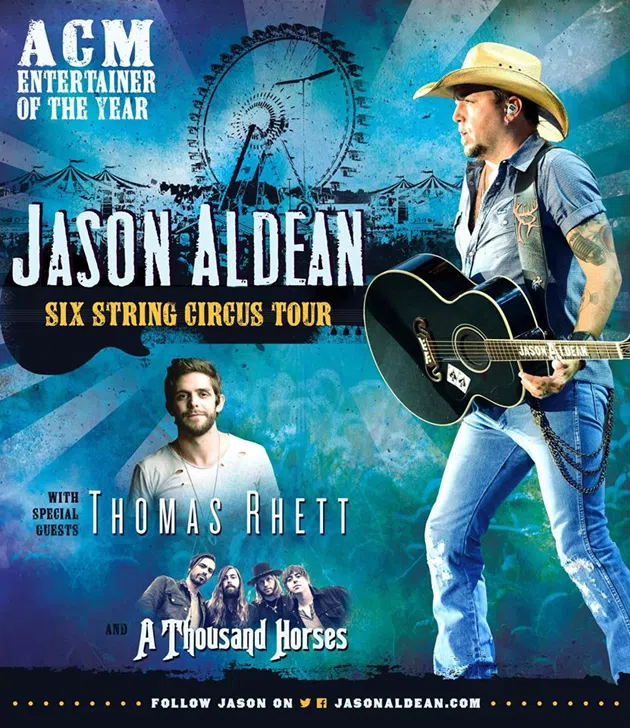 Jason Aldean "Six String Circus Tour" Poster