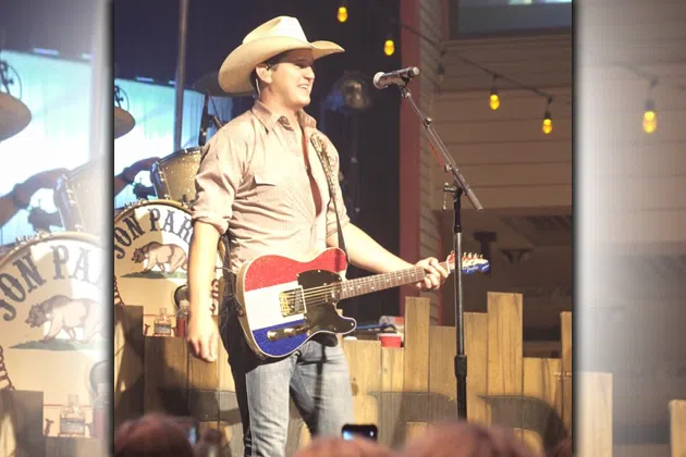 Jon Pardi with Signature Buck Owens Guitar