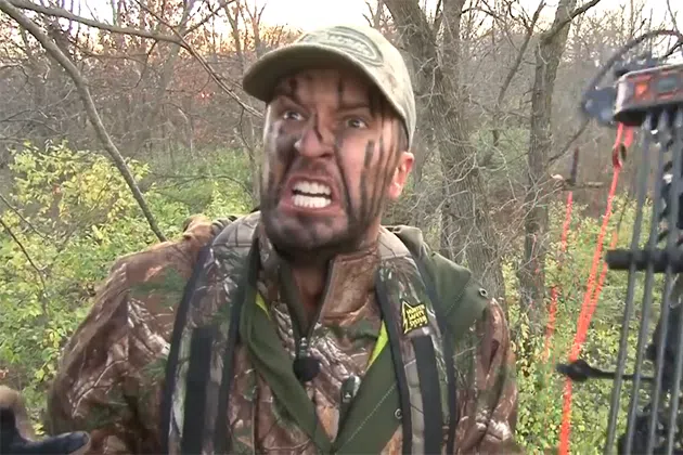 Luke Bryan in a tree stand hunting