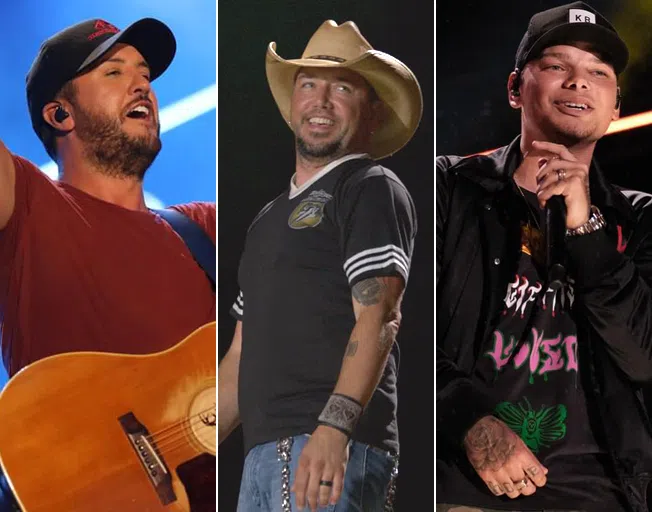 Luke Bryan, Jason Aldean and Kane Brown