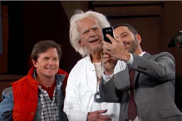 Marty McFLy & Doc Brown on Jimmy Kimmel Live