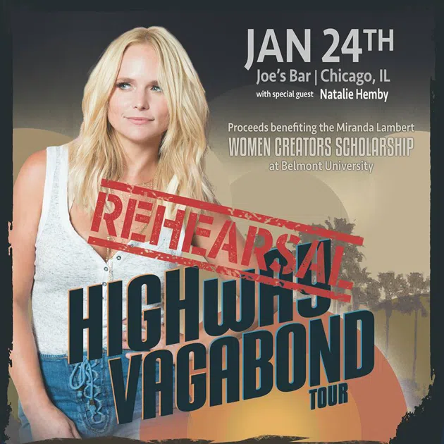Miranda Lambert at Joe's Bar on Weed St. in Chicago Jan. 24th