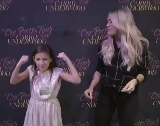 Savannah Dahan and Carrie Underwood