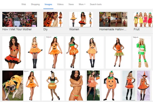 Slutty Pumpkin Costume Google search images results