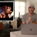 Tim McGraw watching his old music videos
