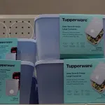Tupperware containers on a store shelf
