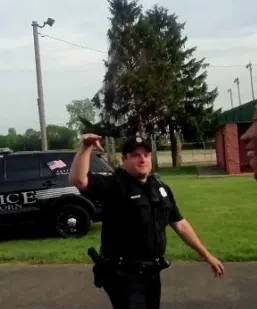 Officer Plays Basketball