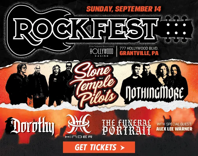 ROCKFEST starring Stone Temple Pilots at Hollywood Casino at Penn National Race Course on September 14th