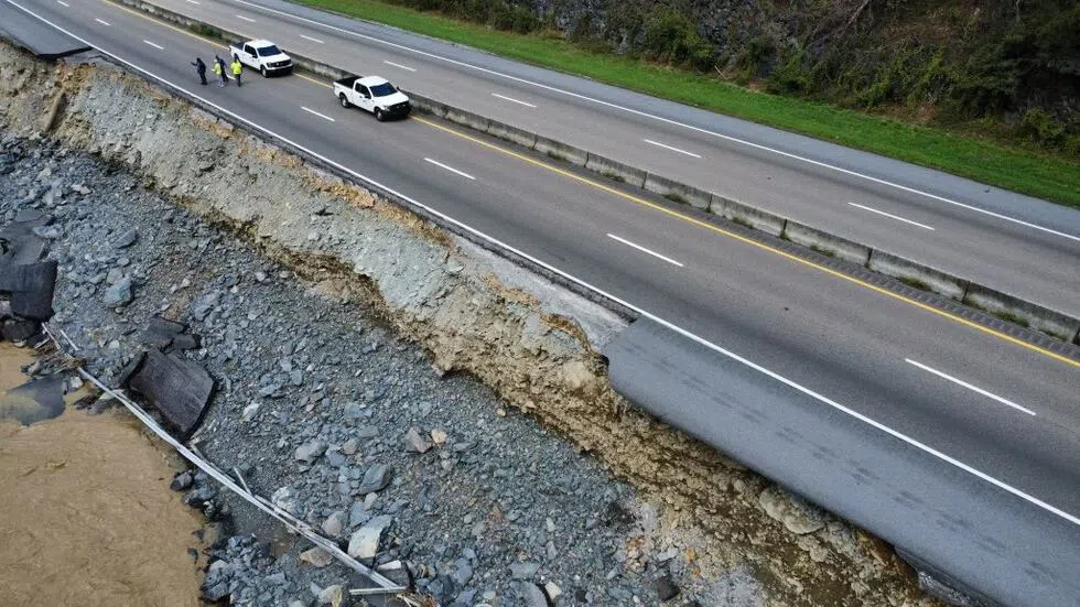 Currently, I-40 is closed at Exit 447 for westbound drivers and Exit 440  for eastbound drivers.
